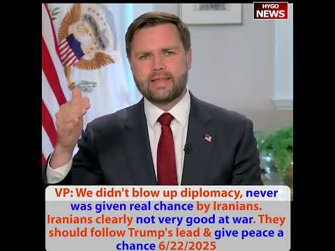 VP: We didn't even attack military targets outside of nuclear, Iranians clearly not good at war