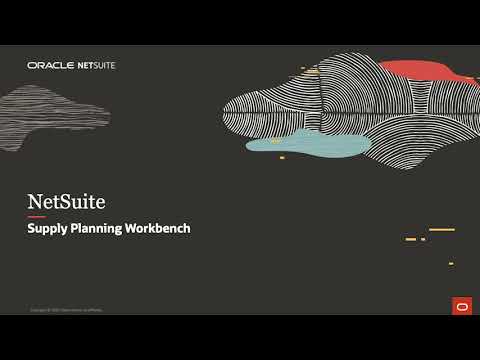 NetSuite Supply Planning Workbench