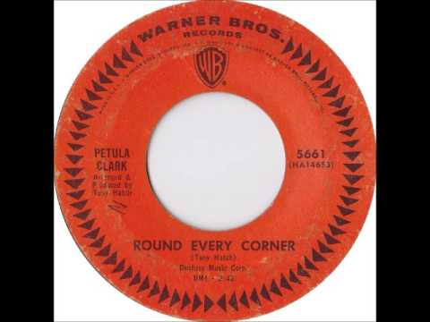 Petula Clark - Round Every Corner on Mono 1965 Warner Brothers 45 rpm record.