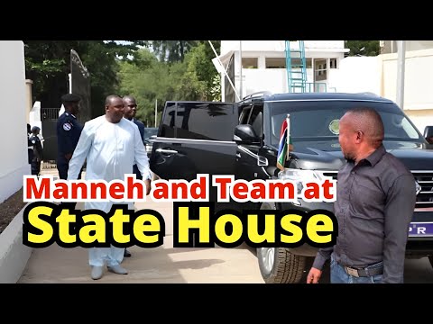 Taskforce Arrived Presidents Barrow's Palace The Gambia