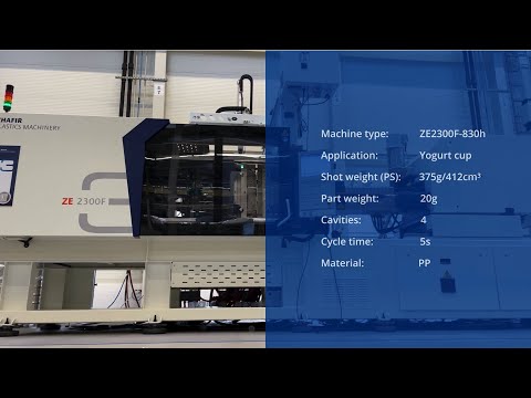 Packaging Application - Zhafir ZE2300F-830h - Yogurt Cup - Electrical fast-cycling solution