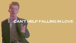 Rick Astley SINGS Can&#39;t help falling in love