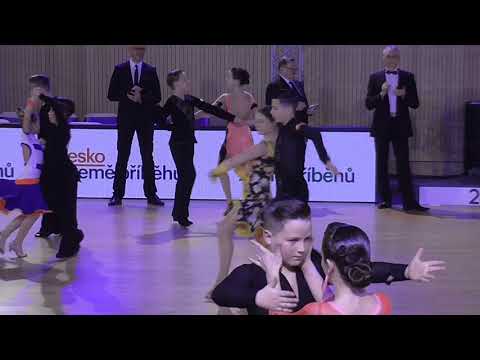 151 Dominik Veverka - Aneta Zymová /MČR T10 2018/ Kojetín/ Junior I./ 2.kolo/ Paso doble