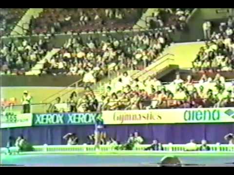 3rd T GDR Gabriele Fahnrich V - 1985 World Gymnastics Championships 9.750