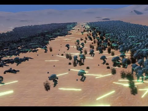 5000 mech walkers vs 10000 giant cyclops