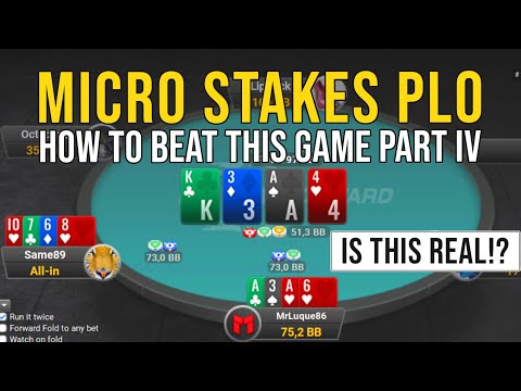 Crazy Things Happen Playing MICRO STAKES POT LIMIT OMAHA