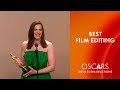 Best Film Editing | 'Oppenheimer' | Jennifer Lame | Oscars 2024 Press Room Speech