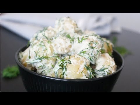 Swedish Potatoes with Dill Cream Sauce