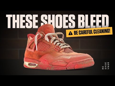How to Clean the "Brick by Brick" Jordan 4 WITHOUT Ruining The Suede