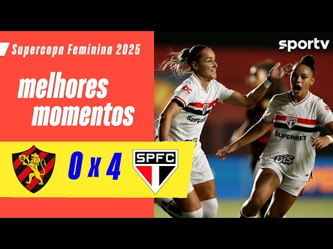 Gols e lances de Sport x São Paulo
