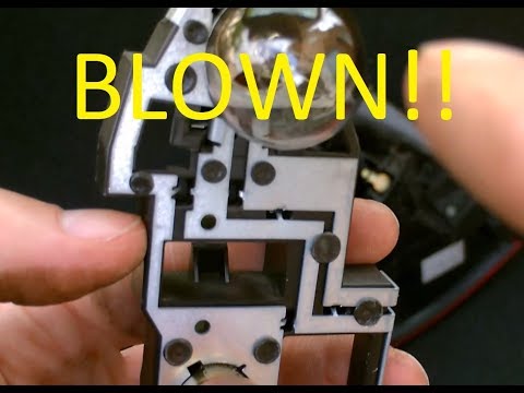 Citroen C5 change the backlight bulbs on rear quarter