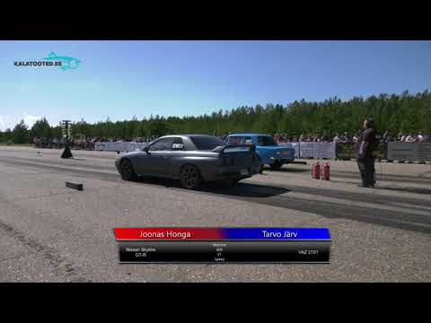 Joonas Honga - Nissan Skyline GT-R vs Tarvo Järv - VAZ 2101. Drag race @ RaceWars2019