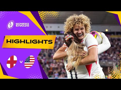 Red Roses run riot in opener 🔥 | England v USA | Rugby World Cup 2025 | Highlights