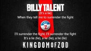 Billy Talent   Kingdom Of Zod Lyrics