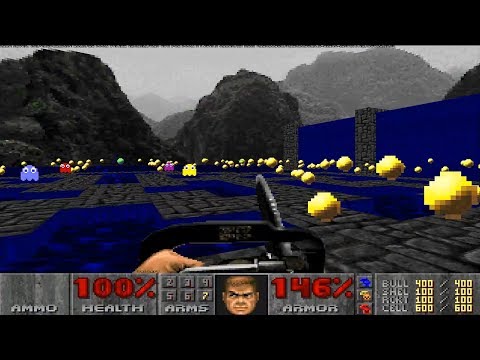 DOOM MOD Pacman Doom 2 ZPacman2 Z PACMAN 2 Z PAC MAN 2 Epyo PACMAN CLONE PAC MAN ELEMENTS 3D MAP 02