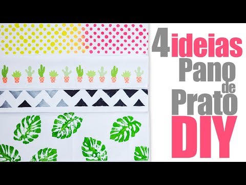 4 ideias de Pano de Prato Personalizado 🍴Faça você mesmo