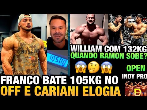 FRANCO BATE 105KG SECO E CARIANI ELOGIA - RAMON SOBE NO CHICAGO ? - WILLIAM 132KG  + INDY PRO 2021