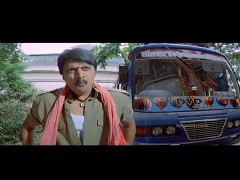 Police Kiccha Sudeep Goes In Bus Driver Getup To Catch Smuggler | Hubli Kannada Movie Scene