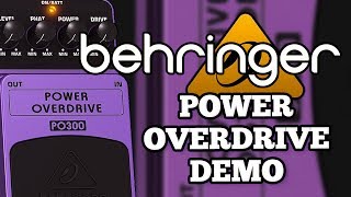 Video thumbnail for Behringer - PO300 Power Overdrive - Demo by Ryan Lutton