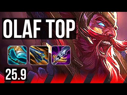 OLAF vs SHEN (TOP) | 6 solo kills | KR Challenger | 25.9