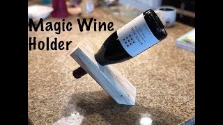 Magic Wine Bottle Holder Build - Woodworking Projects to Sell and An Easy Project For Beginners