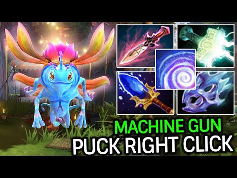PUCK RIGHT CLICK CARRY?! 100% Attack Speed Madness Dota 2