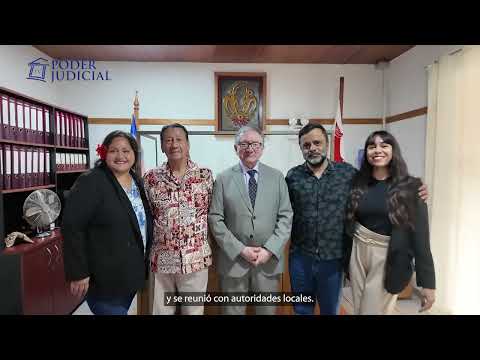 Presidente de la Corte de Valparaíso realizó nutrida visita jurisdiccional a Isla de Pascua