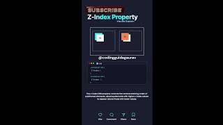 Download the video "Z-Index Property By using CSS Property.... | #trending"