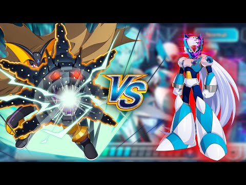 Bass GS Vs ViA - Boss Battle (Difficulty 7) | Mega Man X DiVE | Pulsing Force of Destruction event