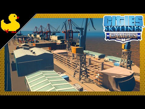 Stavba lodě - Fortnite mapa Cities: Skylines - Campus CZ S07E19