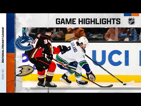 Canucks @ Ducks 12/29/21 | NHL Highlights