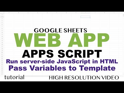 Google Sheets Web App Example Google Apps Script Web App Tutorial Part 1