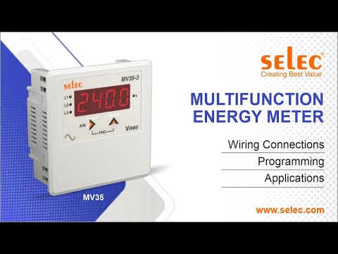 Selec MV35 Digital Voltmeter: Connections, Programming, Applications