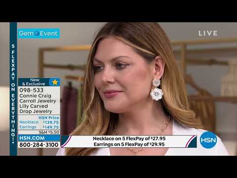 Connie Craig Carroll Jewelry Lilly Carved MotherofPearl ...