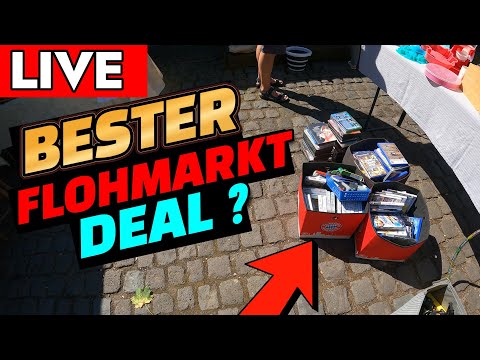 LIVE Flohmarkt Action - Unfassbarer Dorftrödel Deal Verkäufer holt drei Kisten Retro Games Reselling