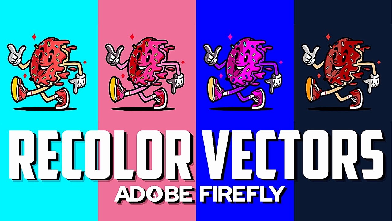 How to Use Adobe Firefly - RECOLOR VECTORS Tutorial - YouTube