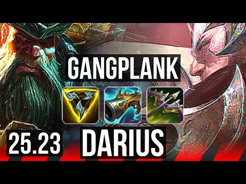 GANGPLANK vs DARIUS (TOP) | 14/0/4 | KR Grandmaster | 25.23