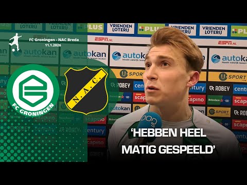 Man of the Match Schreuders is disappointed with the loss of points against NAC