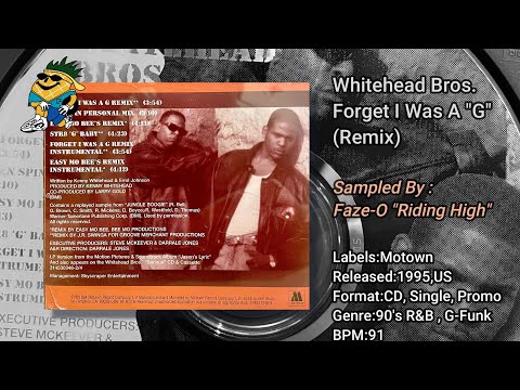 Whitehead Bros. - Forget I Was A "G" (Remix) 1994 CDS