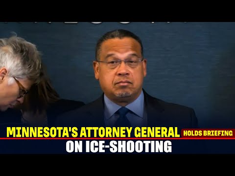 LIVE: Minnesota's Attorney General holds briefing on ICE-related shooting | Minneapolis shooting