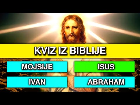 KVIZ IZ BIBLIJE - 15 PITANJA IZ BIBLIJE (EPIZODA 12)