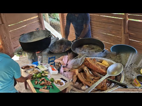 We cook in the new kitchen