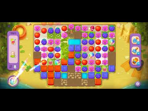 Gardenscapes Level 1964 [No booster] [Super Hard Level] #androidgameplay #gardenscapesgame #powersee