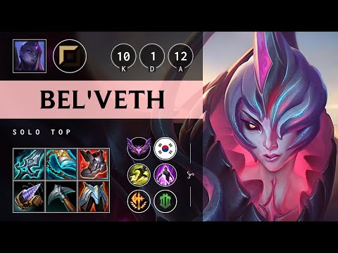 Bel'Veth Top vs Darius - KR Master Patch 25.09