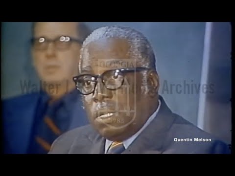 Macon Mayor Ronnie Thompson Leads Discussion after Police Shooting Death of Black Man  (7/6/71)