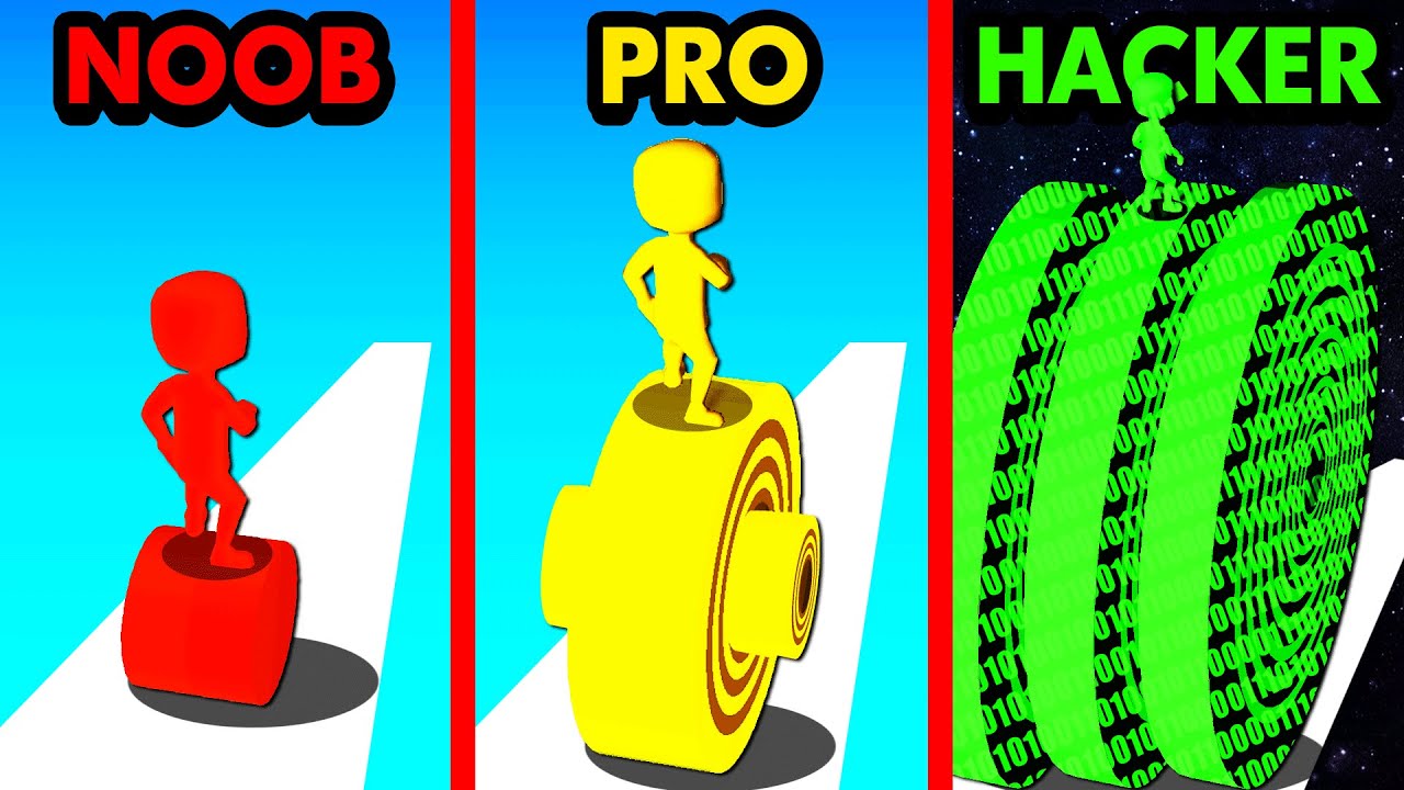 NOOB vs PRO vs HACKER LAYERS ROLL