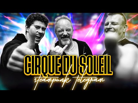 Cirque du Soleil musicians play "Steampunk Telegram" song from the show KURIOS by Cirque du Soleil