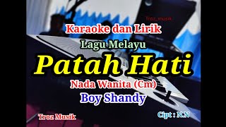 Download lagu Karaoke Patah Hati Nada Wanita (Cm) Boy Shandy mp3