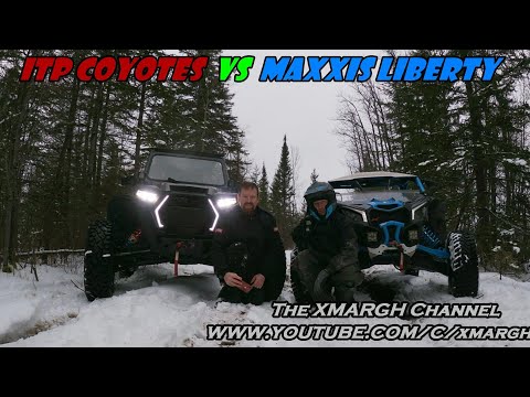 ITP Coyotes vs Maxxis Liberty Tires In Snow! X3 XRC Vs RZR Turbo S