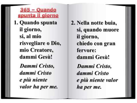 365 Quando spunta il giorno - Innario Chiesa Cristiana Avventista del Settimo Giorno 2014